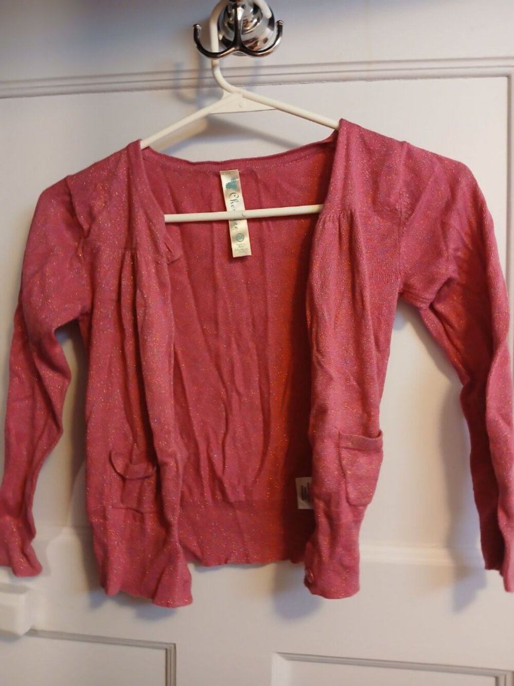 Cherokee Girls 5T Pink Sparkly Sweater
